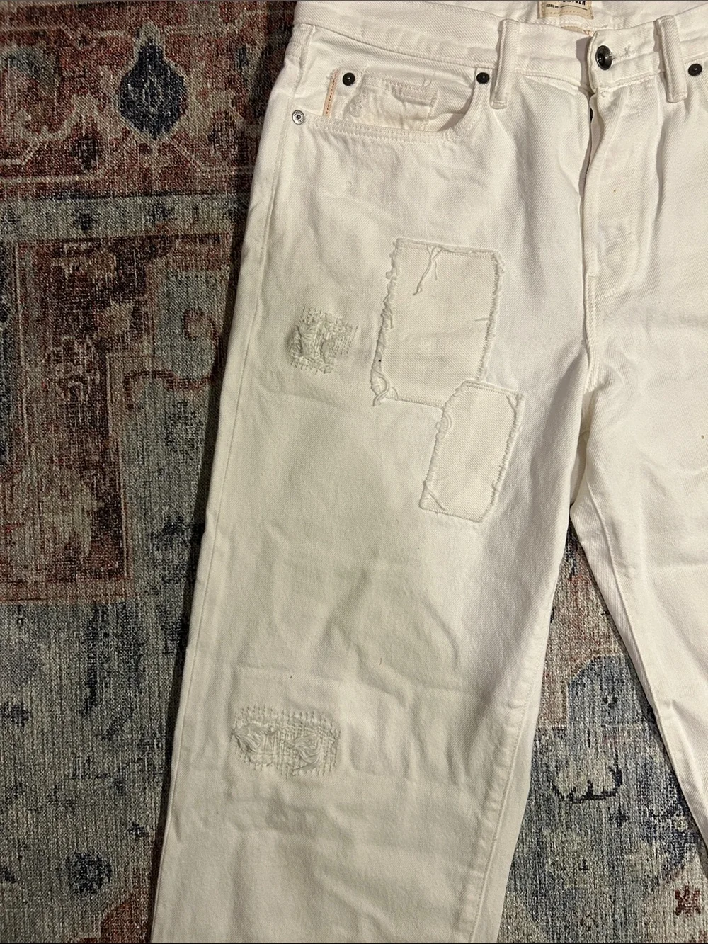 Distressed Relaxed Fit Denim